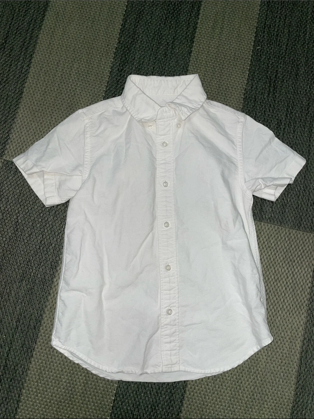 Crewcuts White Short-Sleeve Button-Down Shirt